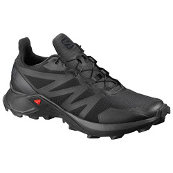 Salomon Supercross Mens Trail Running Shoes - Black/Black/Black