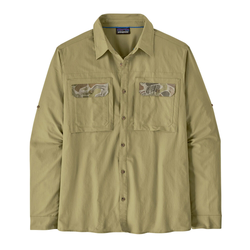 Patagonia Self Guided Mens Long Sleeve Sun Shirt - Gumtree Green