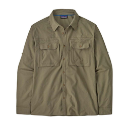 Patagonia Self Guided Sun Mens Long Sleeve Shirt - River Rock Green