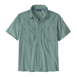Patagonia Self Guided Sun Mens Short Sleeve Shirt - Blue Sage