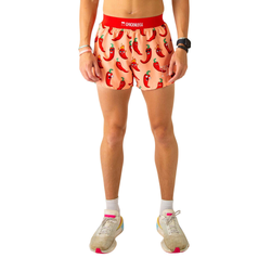 ChicknLegs 4in Half Split Mens Running Shorts - Chase Pack Chilis