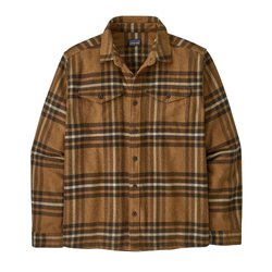 Patagonia Fjord Flannel Mens Long Sleeve Shirt - Catch: Deer Brown