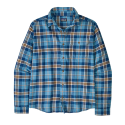 Patagonia Fjord Flannel Mens Lightweight Long Sleeve Shirt - Prime: Shore Blue