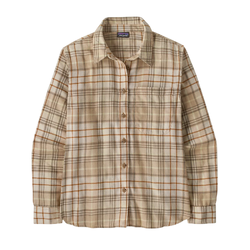 Patagonia Fjord Womens Flannel Shirt - Depth: Nest Brown