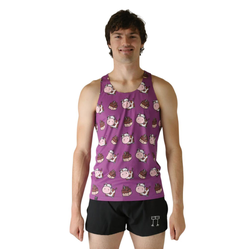 ChicknLegs Performance Mens Running Singlet - Choccy Cows