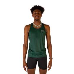 ChicknLegs Performance Mens Running Singlet - Forest Green