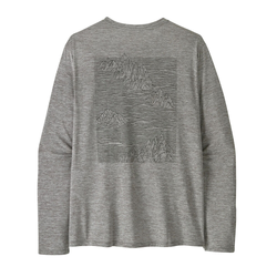 Patagonia Capilene Cool Daily Mens Long Sleeve T-Shirt - Strataspire - Feather Grey