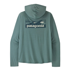 Patagonia Capilene Cool Daily Mens Hoody - Boardshort Logo - Blue Sage/Light Blue Sage X-Dye