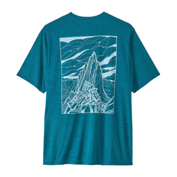 Patagonia Capilene Cool Daily Mens T-Shirt - Cloud Crag - Glacial Blue/Light Glacial Blue X-Dye