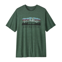 Patagonia Capilene Cool Daily Mens T-Shirt - Fitz Roy Foothills - Canopy Green/Light Canopy Green X-Dye