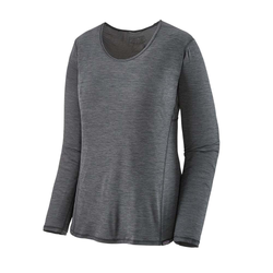 Patagonia Capilene Cool Womens Lightweight Long Sleeve T-Shirt - Smolder Blue - Light Smolder Blue X-Dye
