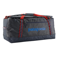 Patagonia Black Hole Duffel 100L Duffel Bag - Smolder Charcoal w/Amanita Red