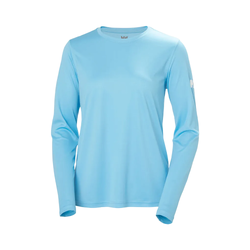 Helly Hansen Tech Crew 2.0 Womens Long Sleeve T-Shirt - Aqua
