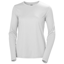 Helly Hansen Tech Crew 2.0 Womens Long Sleeve T-Shirt - Grey Fog