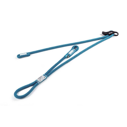 Ocun SBEA Twin Adjustable Climbing Lanyard - 40/20-100cm - Blue/White