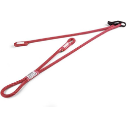 Ocun SBEA Twin Adjustable Climbing Lanyard - 40/20-100cm - Red/White