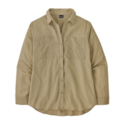 Patagonia A/C Womens Buttondown Shirt - Windowpane Dobby/Weathered Stone