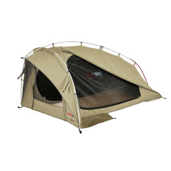 Black Wolf Ryebuck Freestanding Dome King Single Canvas swag