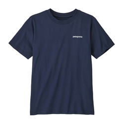 Patagonia P-6 Logo Graphic Kids T-Shirt - P-6 Logo/New Navy