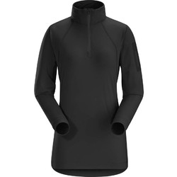 Arcteryx Rho LT Zip Neck Womens Base Layer - Black