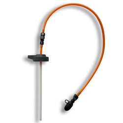 Hardside Hydration Swig Rig Wide Mouth Bottle Cap and Hose - Orange