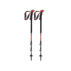 Leki Carbon TiSystem Hiking Poles - Black