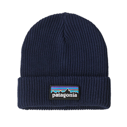 Patagonia Logo Kids Beanie - P-6 Logo: New Navy