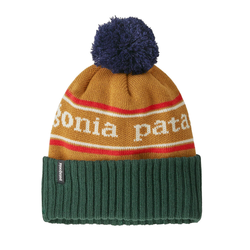 Patagonia Powder Town Kids Beanie - Park Stripe: Talon Gold