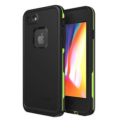 LifeProof FRE Waterproof Phone Case for iPhone 7/8 - Black/Lime