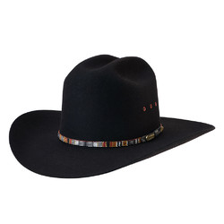 Akubra Bronco Western Felt Hat - Black