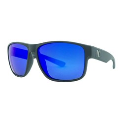 Venture Eyewear Summit Polarised Sunglasses - Matte Blk/Blue Revo