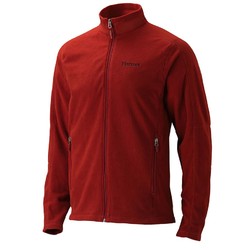 Marmot Rocklin Full Zip Mens Fleece Jacket - Dark Crimson