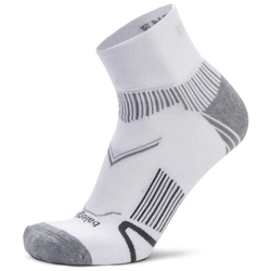 Balega Enduro Unisex Quarter Crew Running Socks - White/Grey