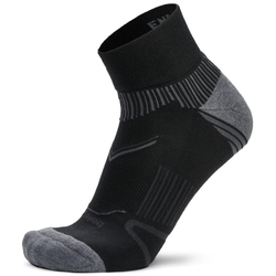 Balega Enduro Unisex Quarter Crew Running Socks - Black/Grey