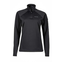 Marmot Womens Stretch Fleece 1/2 Zip - Black