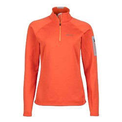 Marmot Womens Stretch Fleece 1/2 Zip - Burnt Ochre