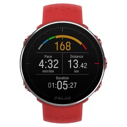 Polar Vantage M GPS Running Watch with Wrist-Based Heart Rate Red M/L Na/Apac