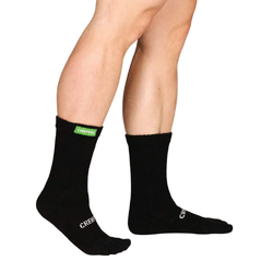 Creepers Unisex Merino Midweight Boot Toe Socks - Black