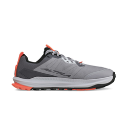 Altra Lone Peak 9+ Womens Wide Trail Running Shoes - Gray/Orange