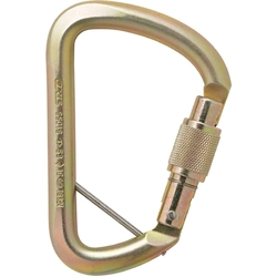 Axis 53kN Steel Wide D-Shape Screwgate Carabiner