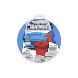 Sea To Summit X-Seal & Go Collapsible Food Containers Set - Royal Blue - LG