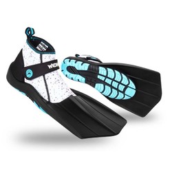 Wildhorn Topside Hydro Fins - Walkable Adventure Travel Fins - Pearl Aqua