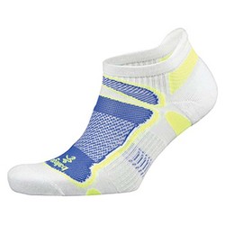 Balega Ultra Light No Show Socks - White/Royal/Neon Yellow