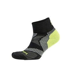 Balega Enduro Vtech Quarter Socks - Black/Grey/Neon Yellow
