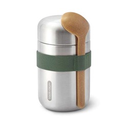 Black and Blum Stainless Steel Food Flask - 400ml - Olive