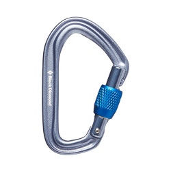 Black Diamond HotForge Screwgate Carabiner  - Grey