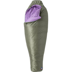 Big Agnes Anthracite -7C/20F Womens Synthetic Sleeping Bag - Right Zip - Regular - Lichen Green/African Violet