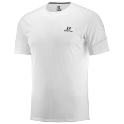 Salomon Agile SS Mens Running Tee - White