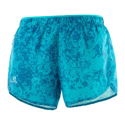 Salomon Agile Womens Running Shorts -Tile Blue