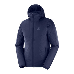 Salomon Drifter Mid Mens Insulated Reversible Hoodie - Night Sky